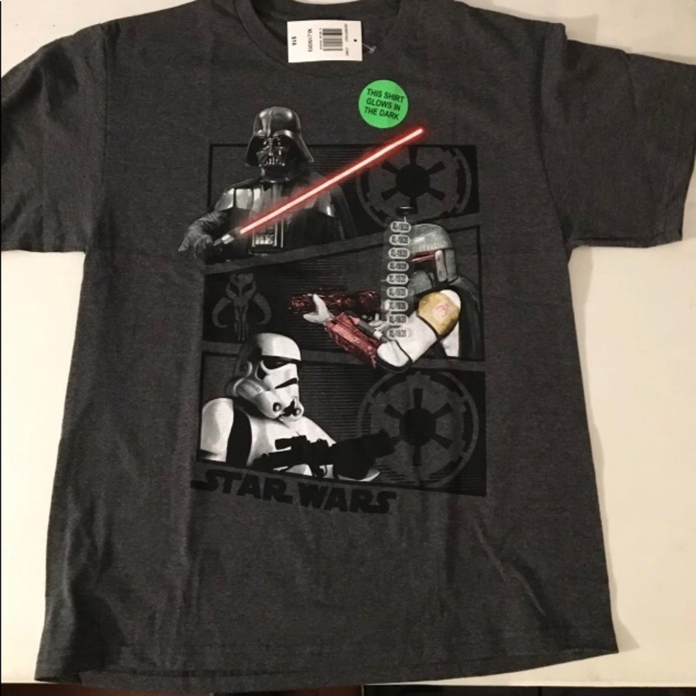 Lot of 3 boys Star Wars shirts 2 large and 1 XL